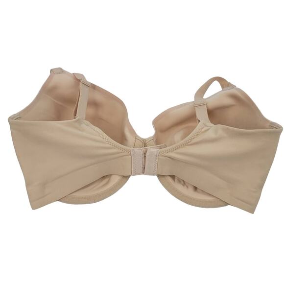 Wacoal At Ease Contour T-Shirt Underwire Full Coverage Bra In Nude Size 32DDD - Picture 4 of 4